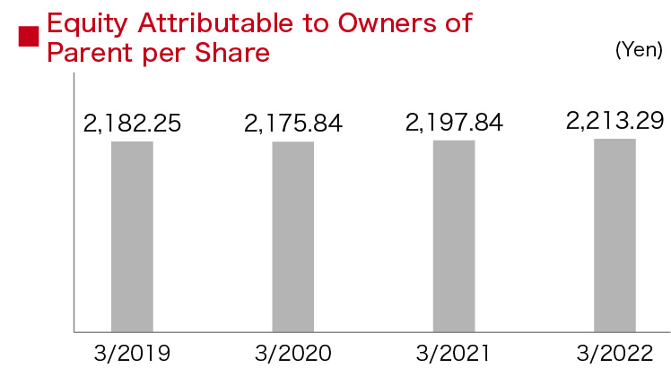 Equity Attributable to Owners of Parent per Share